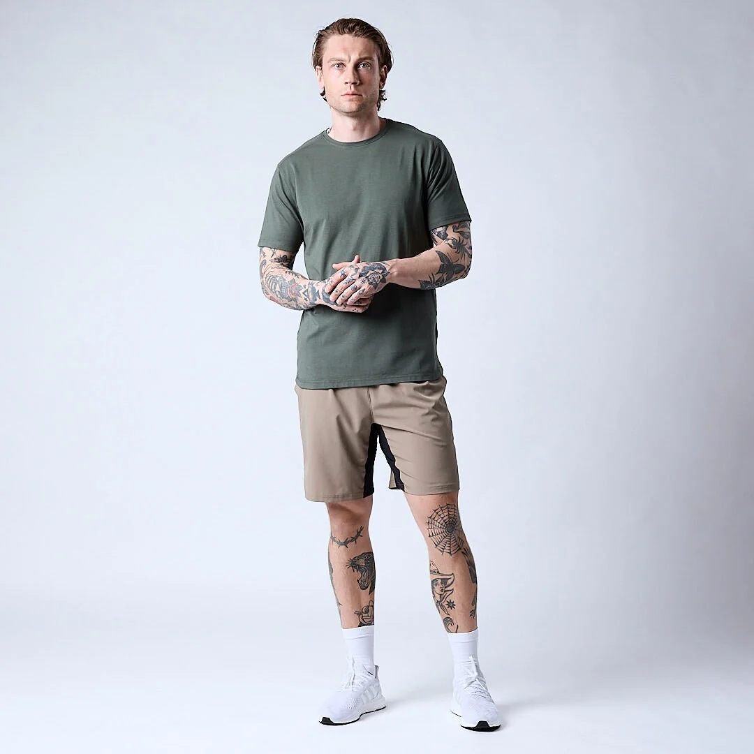 Bamboo t-shirt Men Moss green - Bild 3