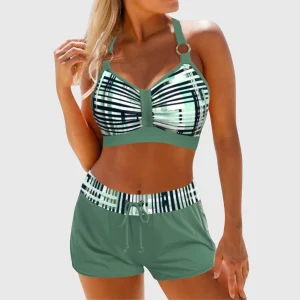 Janelle - Ribbad Högmidjad Bikini
