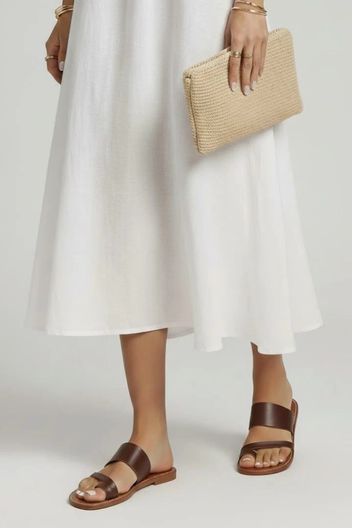 Kimberly | Damens Slip-On Sandaler med Spännsrem - Bild 6