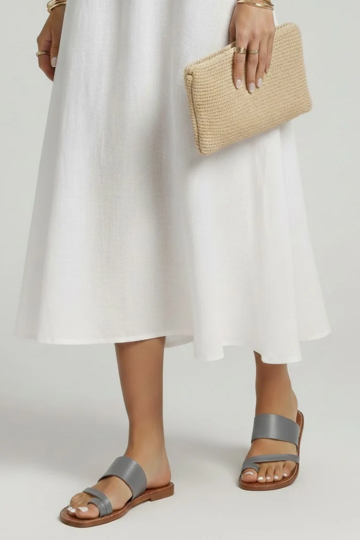 Kimberly | Damens Slip-On Sandaler med Spännsrem - Bild 9