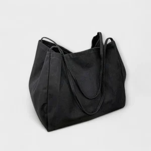 Olivia - Högkvalitativ Stor Canvas Shopper Väska