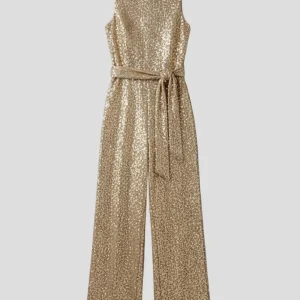 Brooklyn | Kvinnors Paljett Raka Ben Kvälls Jumpsuit