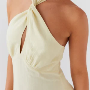 Adrienne Linne Maxidress – Citron