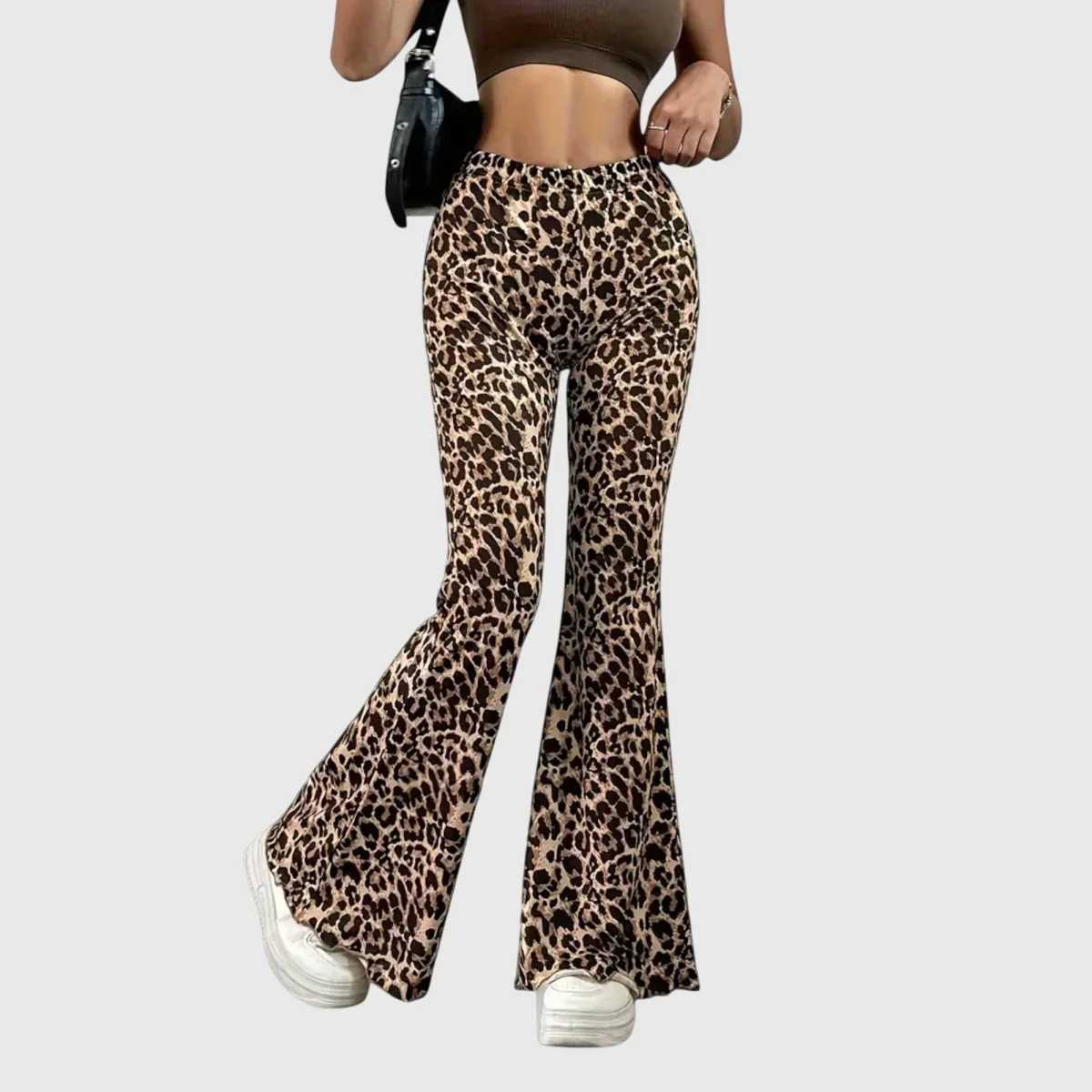 Leopard Bootcut Byxor - Bild 2