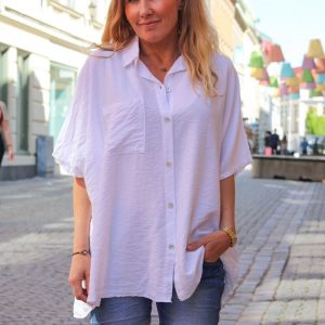 Emma Kortärmad skjorta – Vit