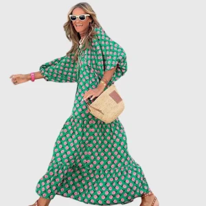 Sarah - Boho Maxi Klänning