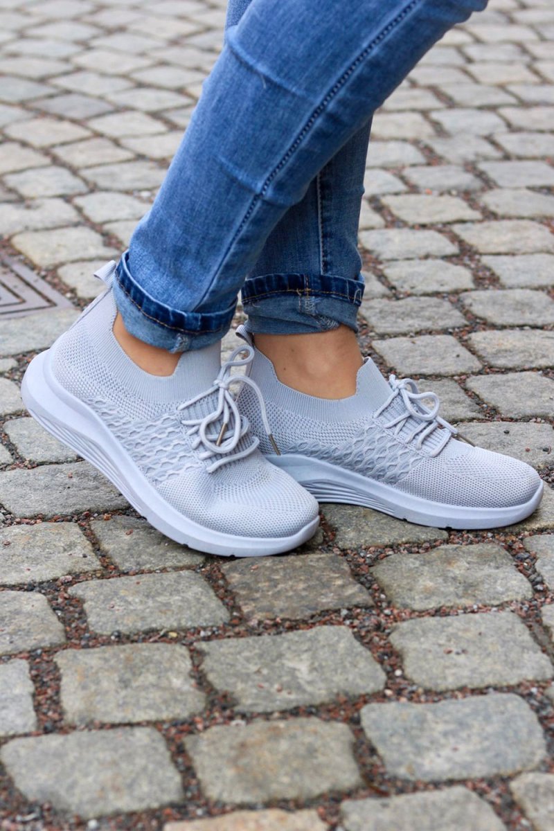 Sneakers 1176 – Ljusgrå - Bild 3