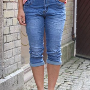 Trekvartsjeans KC8108 – Dragkedja – Denim