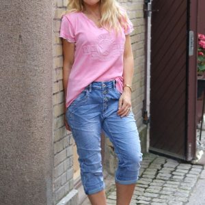 Trekvartsjeans KC8113 – Knappar – Denim
