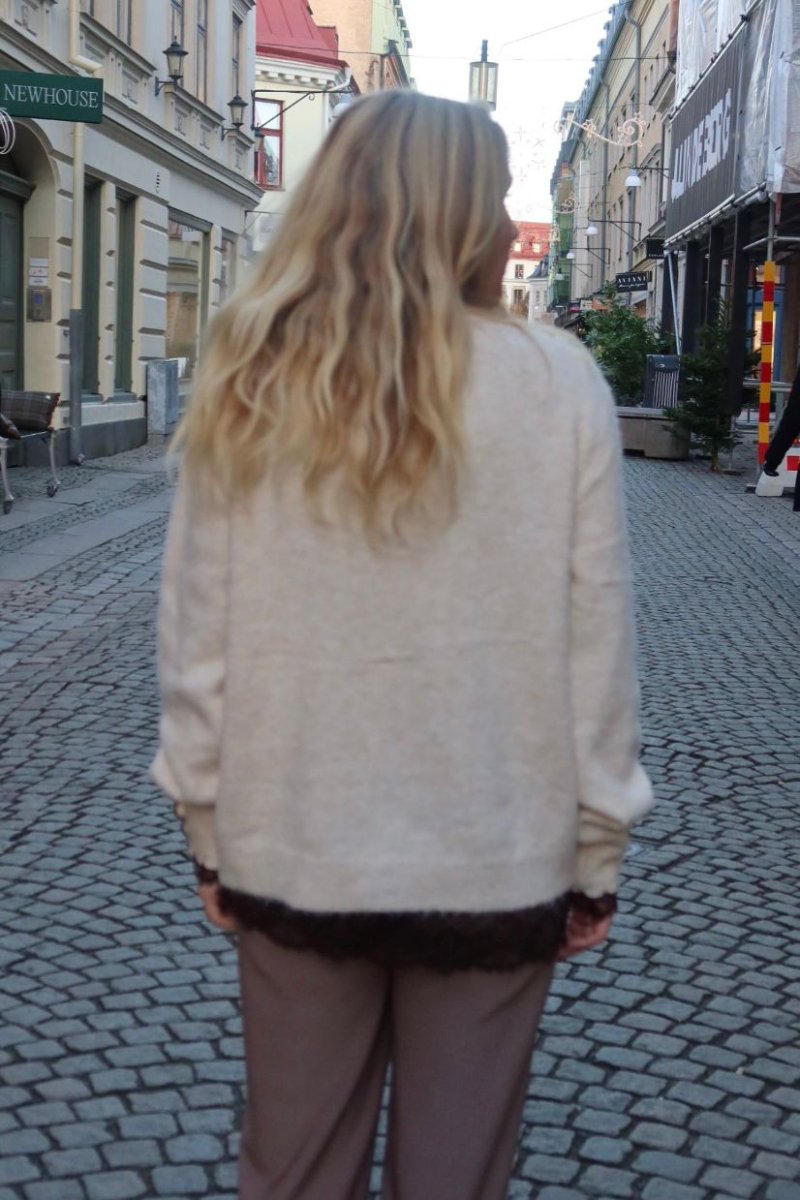 Chanel – Kofta med spetskant – Beige - Bild 6