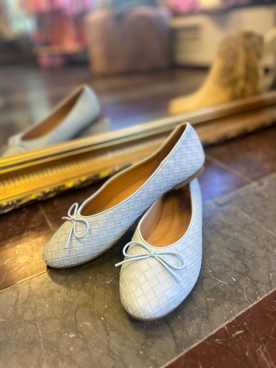 Ballerina – Flätade med liten rosett – Ljusblå - Bild 3